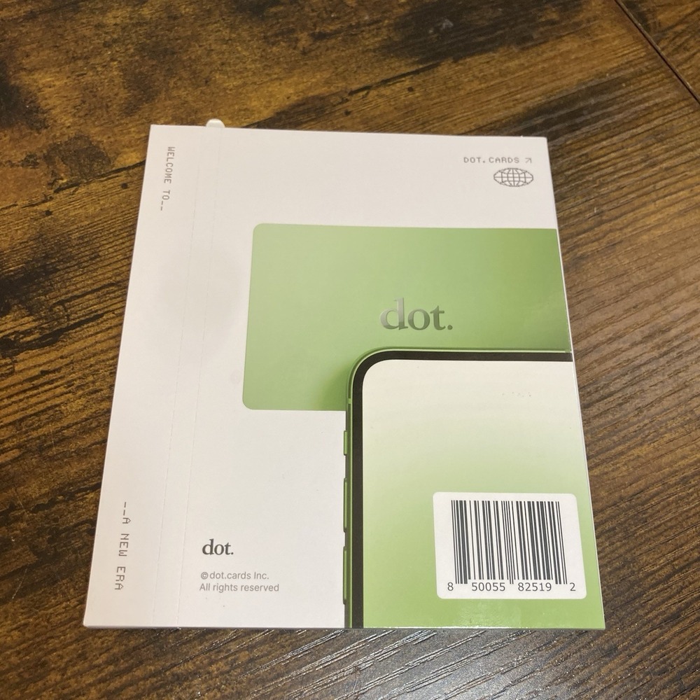 NEW Sealed dot.card Dot Smart Business Networking Digital Card Mint Green - Picture 2 of 2